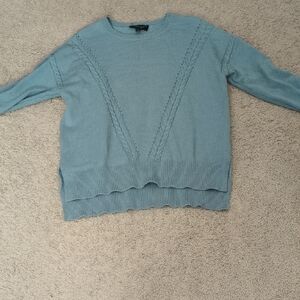 Laundry By Shelli Segal Light Blue Crew Neck Sweater